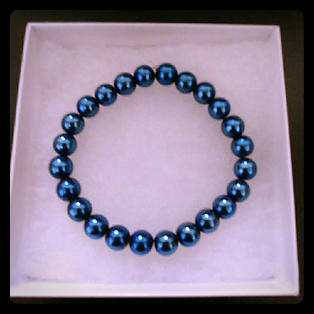 Blue Hematite Stone Bracelet